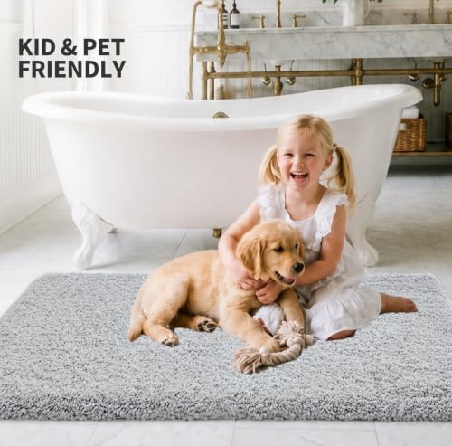 ILANGO Toilet Rugs U Shaped 22" × 24", Soft Absorbent Microfiber Bath Rugs - Image 3
