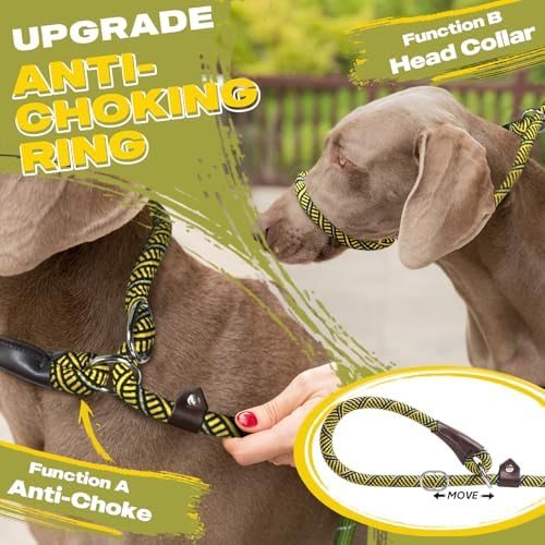 Fida Durable Slip Lead Dog Leash, 6 FT x 3/8" Dog Training Leash - Image 3