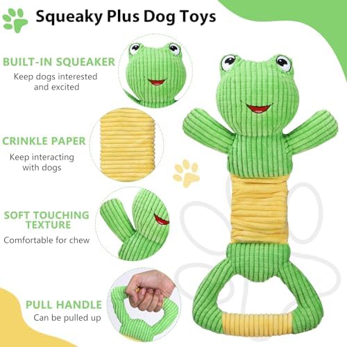 Letsmeet Dog Squeak Toys Durable Plush Dog Toy - Image 2