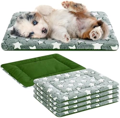 VitalCozy 4 Pcs Dog Crate Pads Soft Warm by VitalCozy