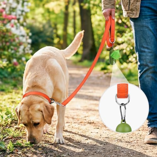 Joytale Reflective Dog Leash for Medium & Large Dogs, 6 FT x 1" - Image 2