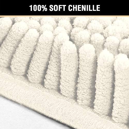 H.VERSAILTEX Bath Mat for Bathroom Non Slip Luxury Chenille Ultra Soft Bath - Image 3
