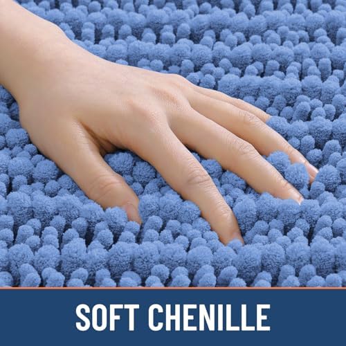Smiry Bathroom Rugs Mat 36x24, Extra Soft Absorbent Chenille Bath Rugs - Image 4