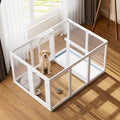 Clear Acrylic Dog Playpen Indoor Pet Pen, 12 Panels by ClimbHope
