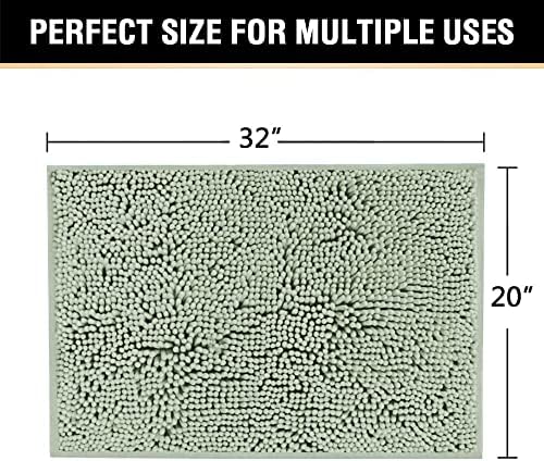 H.VERSAILTEX Microfiber Bath Rugs Chenille Floor Mat Ultra Soft Washable - Image 2