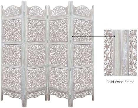 COTTON CRAFT Room Divider Wood Screen - Image 6