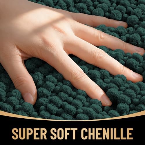 OLANLY Thick Chenille Bathroom Runner Rugs Mats 70x24 - Image 2
