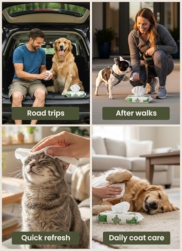 Pogi's Dog Grooming Wipes for Paws & Butt, Fragrance Free, 400 Wipes - Image 4