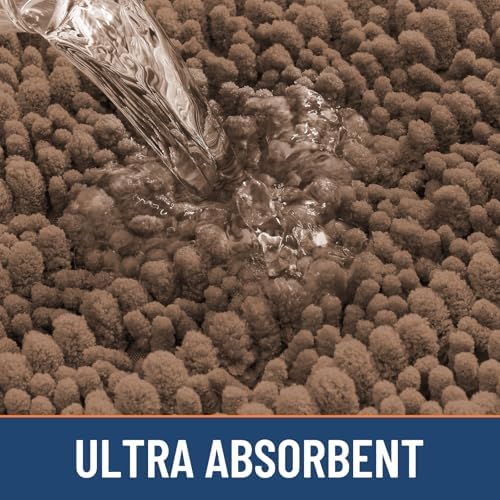 Smiry Bathroom Rugs 34X21, Extra Soft Rubber Backing Chenille Bath Mats - Image 5