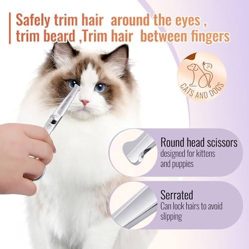 Dog Grooming Scissors: 4.75" Pet Straight Shears Made Of Advanced Stainless - Image 2