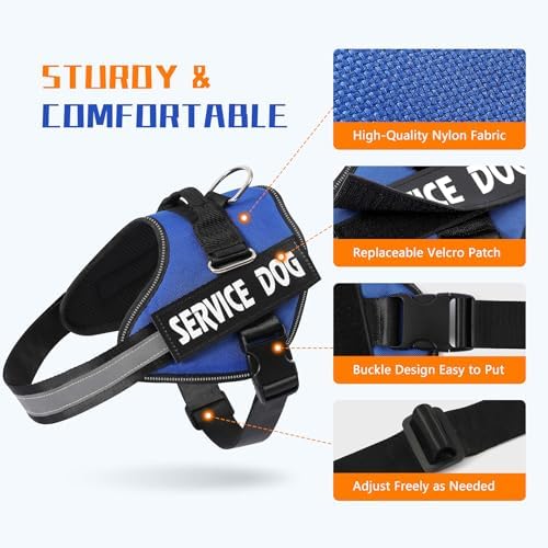 MUMUPET Service Dog Vest, No Pull & Reflective Dog Harness - Image 2