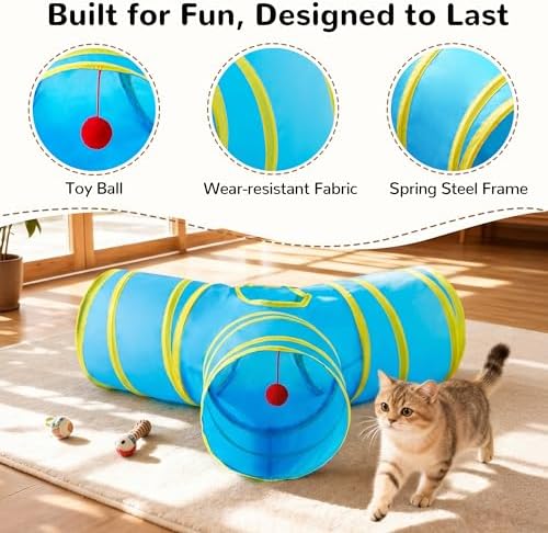 Tempcore Cat Tunnel, 3-Way Collapsible Toy - Image 5