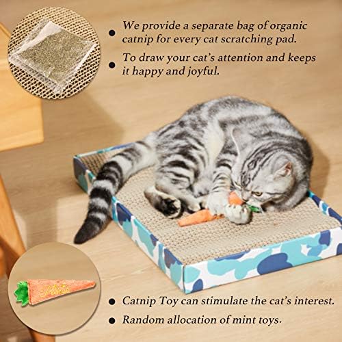 PEEKAB Cat Scratcher Cardboard Reversible Scratching Board Kitty Corrugated - Image 6