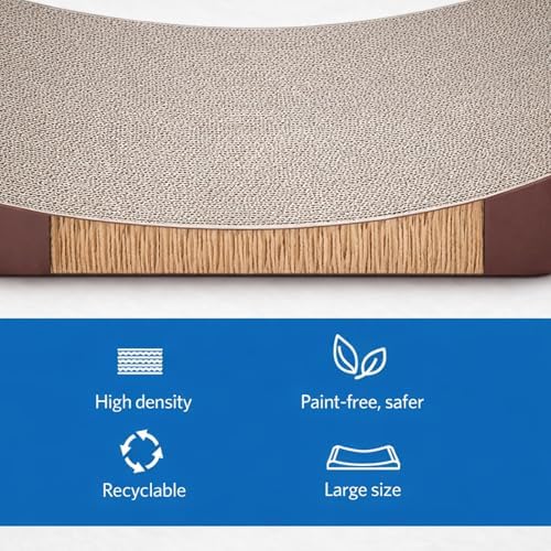 Simple Deluxe Cat Scratcher Cardboard Lounge Bed - Image 6