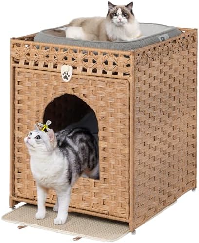 Snughome Cat Litter Box Enclosure Furniture Hidden by Snughome