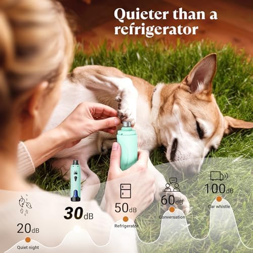 YABIFE Dog Nail Grinder, Dog Nail Trimmers and Clippers Kit, Super Quiet - Image 4