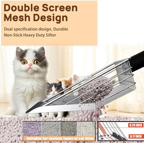 Heavy Duty Stainless Steel Cat Litter Scoop - Image 4