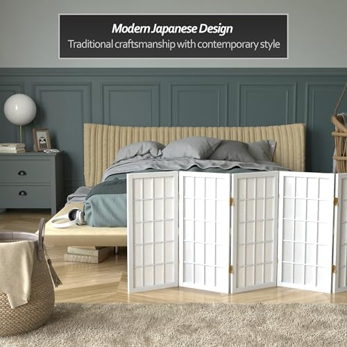 Red Lantern 26.5 in. Short Desktop Window Pane Shoji Screen - Image 3