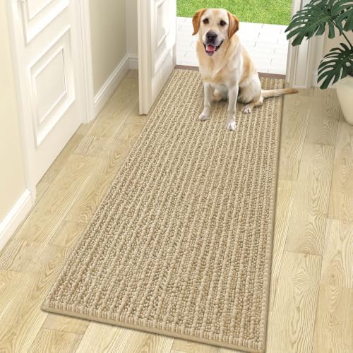 OLANLY Dog Door Mat for Muddy Paws 70x24, Ultra-Absorbent Chenille Mud Mat by OLANLY