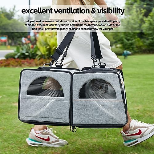 Cat Travel Carrier with Litter Box, Large Cat Carrier - Image 6