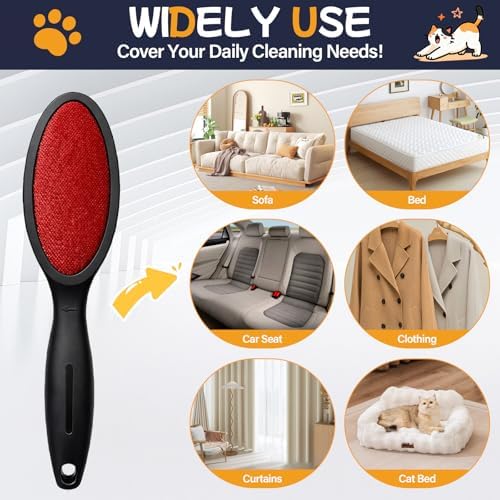 Lint Brush for Pet Hair, Double Sided Reusable Lint Remover, 2 Pack - Image 5