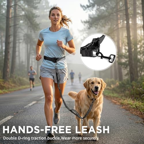 Hands Free Dog Leash with Waist Pack Bungee - Image 3