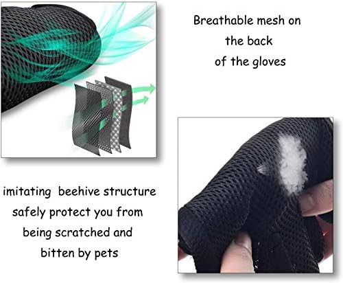 Pet Grooming Glove Hair Remover Brush Gentle Deshedding Efficient Pet Mitt Pet - Image 5