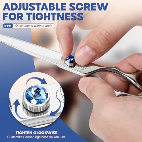 Moontay Professional 7.0" Dog Straight Grooming Scissors - Image 5