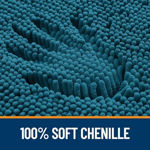OLANLY Bathroom Rugs 36x24, Extra Soft Absorbent Chenille Bath Rugs - Image 4