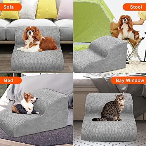 Dog Stairs for Small Dogs, High Density Foam Dog Ramp, Extra Wide Non-Slip Pet - Image 7
