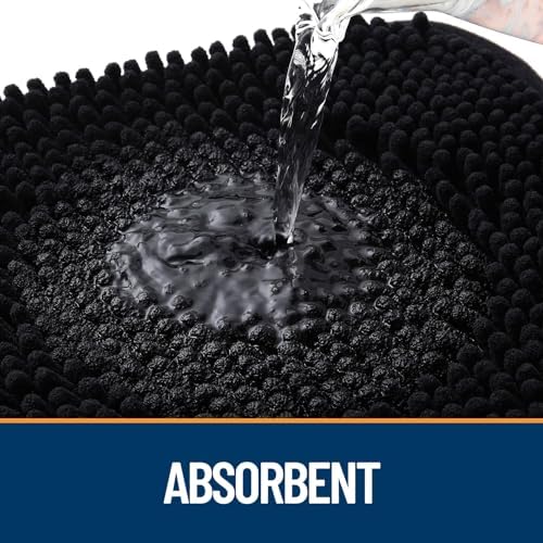 OLANLY Dog Door Mat for Muddy Paws 59x35, Super Absorbent Chenille Mud Mat - Image 3