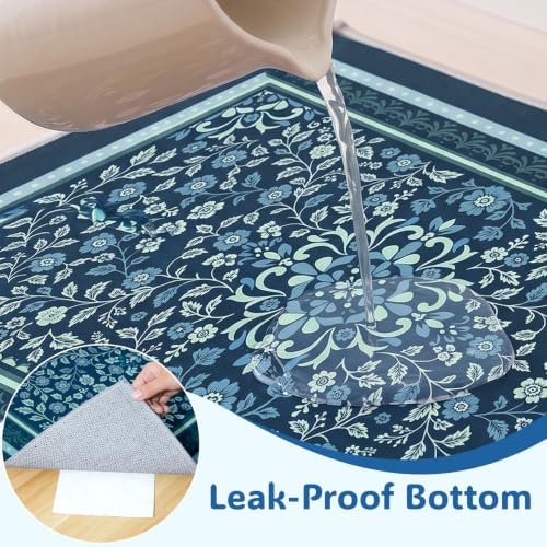 Bienbee Cat Litter Mat, 2 Pack 33" x 22" Machine Washable - Image 4
