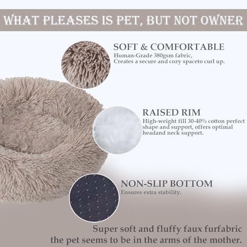 Washable Calming Dog & Cat Bed for Ultra Large Small Medium Size Pet - Image 2