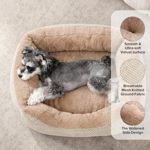 INVENHO Dog Bed Medium Size, Orthopedic Warming Soft Calming Sleeping Durable - Image 2