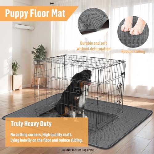 Silicone Dog Bed Mat 40"x 28" Crate Mat - Image 5