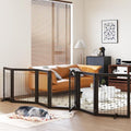 PAWLAND Dog Gate Indoor with Door, Freestanding by PAWLANDPetSupplies