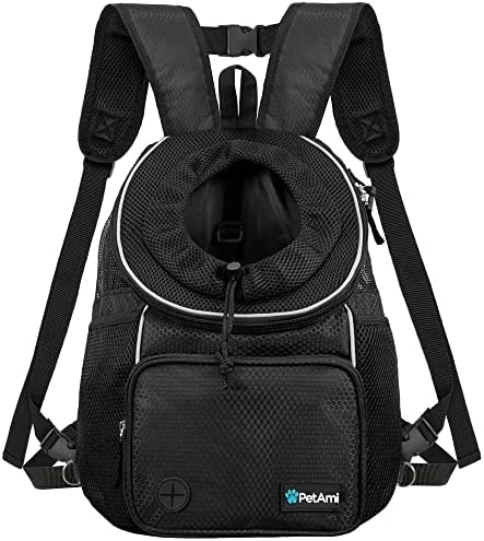 PetAmi Adjustable Dog & Cat Chest Carrier Backpack, Ventilated by PetAmi