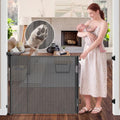 GRENFU Reinforced 59" Wide Retractable Baby Gates, Prevent Crawling Under by BabyPetProofingProducts