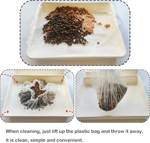 Disposable Small Animal Cage Liner Rabbit Litter Box Liners Tray Film Bags - Image 7