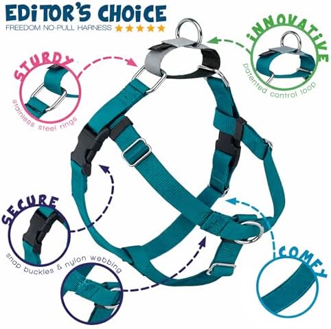2 Hounds Design Freedom No Pull Dog Harness and Leash, 5/8" SM - Image 4