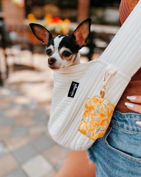 NATUYA Small Dog Cat Carrier Sling, Adjustable Canvas Pet Puppy Pouch - Image 2
