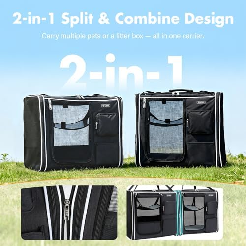 Lekereise Extra Large Cat Carrier Soft Sided, Large cat Travel Carrier - Image 4