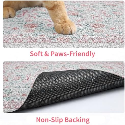 Cat Litter Mat 33" x 22" for Litter Box, Non-Slip Washable Floor Mat - Image 4