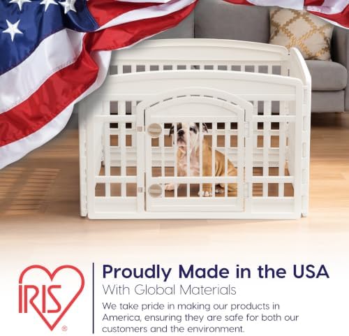 IRIS USA 4-Panel Dog Playpen, Pet Enclosure - Image 3