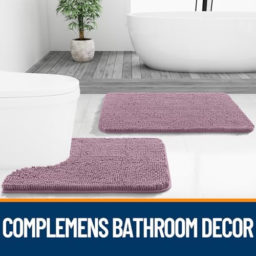 OLANLY Bathroom Runner Rugs 70x24, Extra Soft Absorbent Chenille Bath Rugs - Image 7