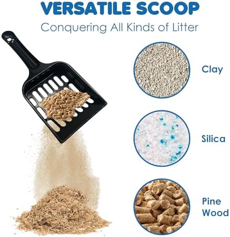 SunGrow Cat Pellet Scoop, Pet Litter Box Maintenance, Plastic Shovel - Image 5