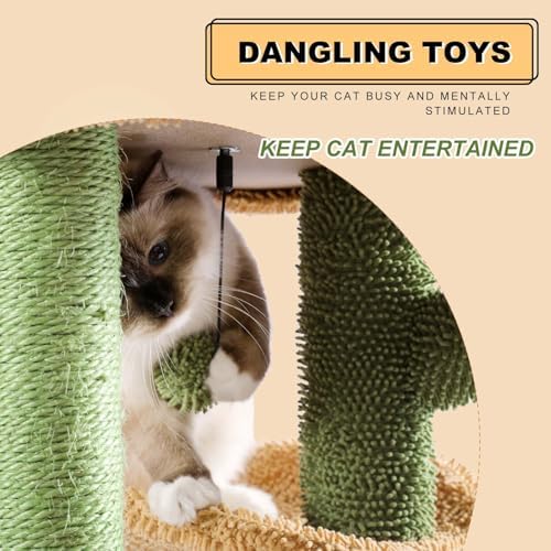 MUTTROS Cactus Cat Tree, Cat Scratching Post - Image 4