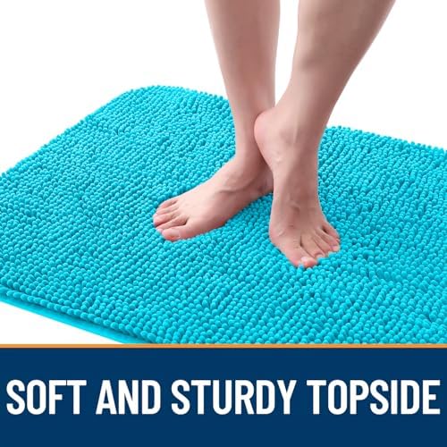 OLANLY Dog Door Mat for Muddy Paws 59x35, Super Absorbent Chenille Mud Mat - Image 4