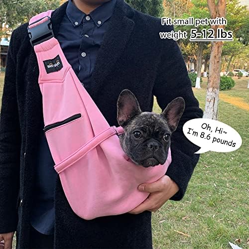 NATUYA Small Dog Carrier Sling Cat Sling, Adjustable Strap Hand Free Pet Puppy - Image 2