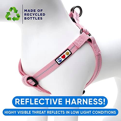 Pawtitas Recycled Reflective Step-in Dog Harness – Adjustable No-Pull Vest - Image 4